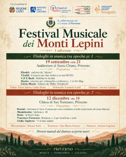 I edizione del Festival Musicale dei Monti Lepini 