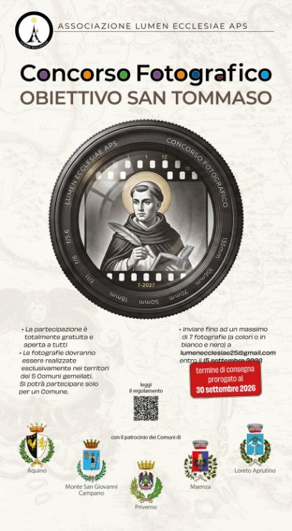 Concorso Fotografico Intercomunale (Calendario del Gemellaggio Tomista 2027)