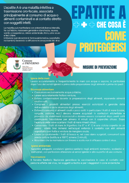 PREVENZIONE DELL'EPATITE A