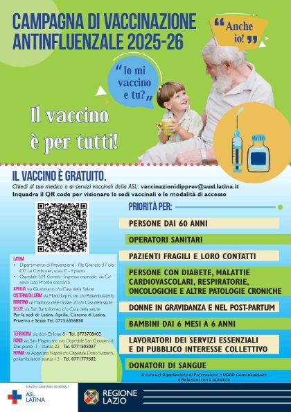 Campagna di vaccinazione antinfluenzale 2025-2026