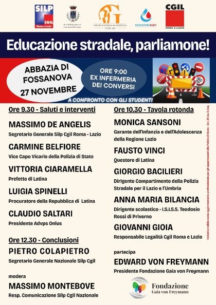 SICUREZZA STRADALE, un impegno condiviso per i giovani a Fossanova