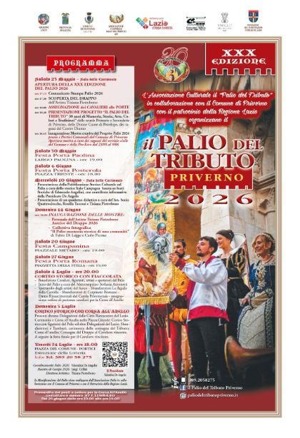 IL PALIO DEL TRIBUTO DI PRIVERNO XXX EDIZIONE