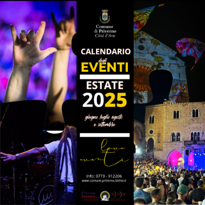 Calendario degli eventi Calendario degli eventi