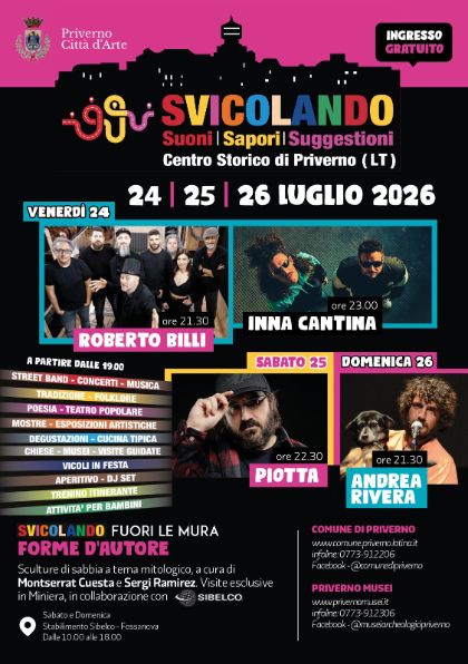 SVICOLANDO: Suoni, Sapori e Suggestioni a Priverno, Città d’Arte del Lazio