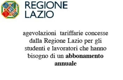 regione lazio abbonamenti