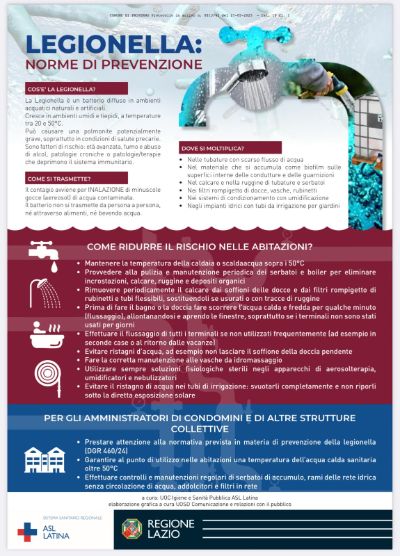 legionella norme di prevenzione