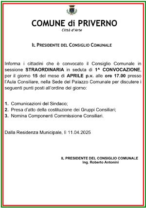 consiglio 15 aprile